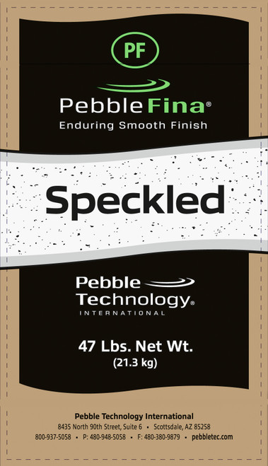 PebbleFina 47lb Speckled White Fina
