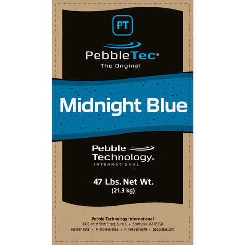 PebbleTec 47lb Midnight Blue