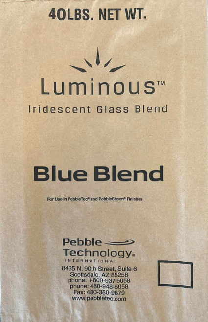 Glass Beads 40lb Blue Blend Luminous