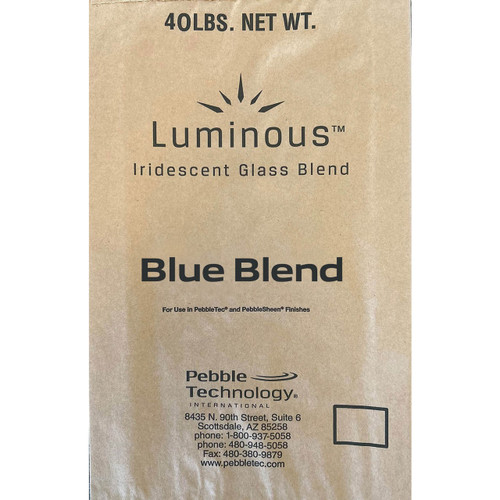 Glass Beads 40lb Blue Blend Luminous