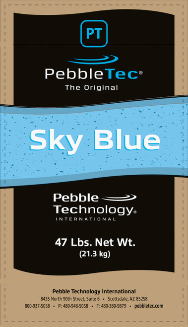 PebbleTec 47lb Sky Blue