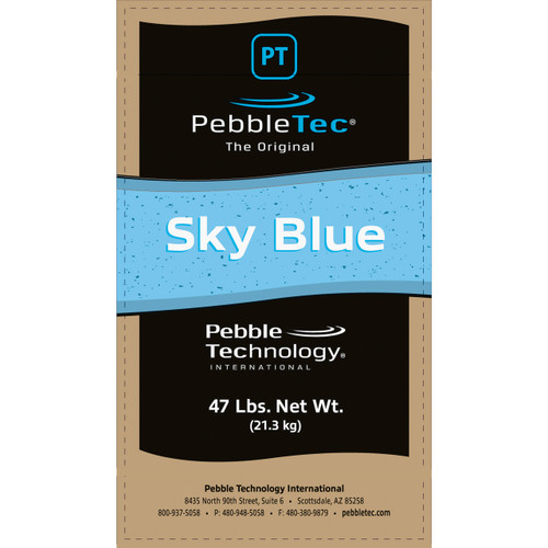 PebbleTec 47lb Sky Blue