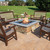 Cast Stone Wall Ledgestone Square Firepit Kit 3pc Cast Stone Wall Ledgestone Square Firepit Kit 3pc