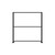 Corner Post Extension Kit for Decorative Screen Panels Matte Black Corner Post Extension Kit for Decorative Screen Panels Matte Black