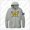 36 Chambers Lacrosse - Nike Club Fleece Pullover Hoodie - Grey