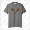 MooseLax Adult Short Sleeve Blend Tee Mad Moose Logo