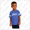 Cleary School Toddler Rabbit Skins ™ Football Fine Jersey Tee