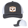 NEW!! MooseLax Snapback Trucker w/PVC Patch Logo Charcoal