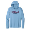 Maclax Sport-Tek® Posi-UV® Pro Long Sleeve Hoodie in Light Blue
