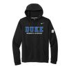 Duke Nike Club Fleece Sleeve Swoosh Pullover Hoodie Black Duke Nike Club Fleece Sleeve Swoosh Pullover Hoodie Black