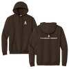 LURA Port & Co™ Essential Fleece Pullover Hooded Sweatshirt - Brown