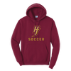 YHT Soccer Port & Co Youth & Adult Fleece Hoodie Maroon