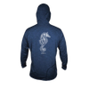 JBLA -  ANETIK - Men's Low Pro Tech Hooded Long Sleeve T-Shirt - Heather Navy.