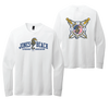 JBLA -  District® Perfect Blend® CVC Long Sleeve Tee - White.