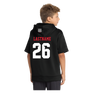 **New**  Bulldogs Football - Sport-Tek - Adult & Youth Sport-Wick Fleece Short Sleeve Hooded Pullover - Black