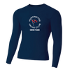 Huntington Yacht Club - A4 - Long Sleeve Compression Crew - Navy