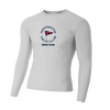 Huntington Yacht Club - A4 - Long Sleeve Compression Crew - Grey