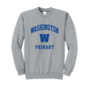 Washington Primary -  Port & Co. - Core Fleece Crewneck Sweatshirt - Grey