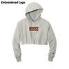 MooseLax Women's Champion® Reverse Weave® Cropped Hooded Sweatshirt - Ash