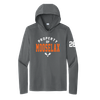 MooseLax Sport-Tek® Posi-UV® Pro Long Sleeve Hoodie in Dark Charcoal