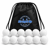 12 Lacrosse Balls & SIU Cinch Pack - White - Union Brand - Meets NOCSAE Standard, SEI Certified, CLA Approved