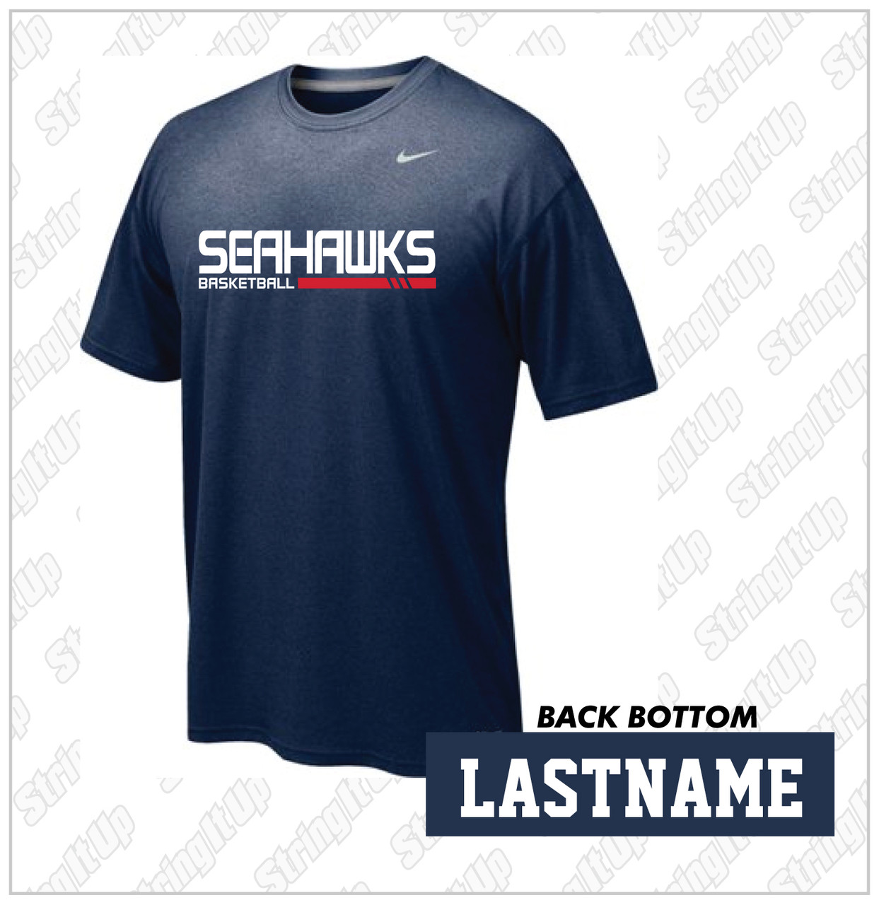 Port Washington Lacrosse Nike Legend Dri-Fit Port Tee GREY