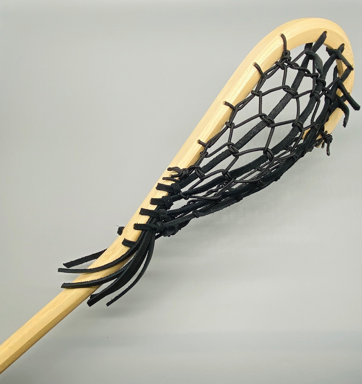 Traditional Lacrosse Junior Wooden Stick Black - 42 inches