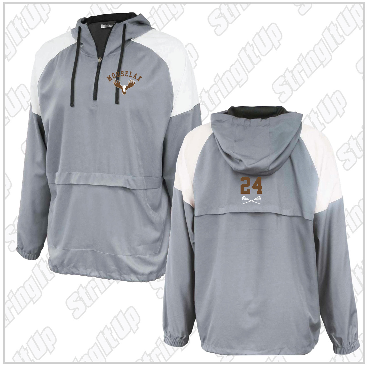 MooseLax Adult & Youth Pennant Attack Anorak Jacket