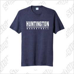 Huntington Basketball Adult Port & Company ® Fan Favorite ™ Blend Tee