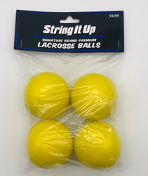 4 Pack Lacrosse Balls - Yellow