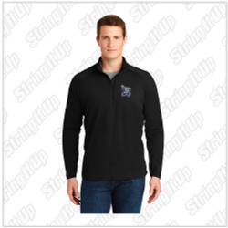 Elwood Lax Adult Sport-Tek® Sport-Wick® Stretch 1/2-Zip Pullover - Black