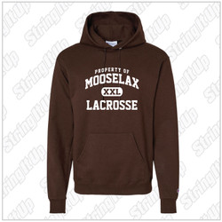 MooseLax Lacrosse Champion® Powerblend® Pullover Hoodie - Brown