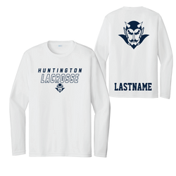 NEW!! Huntington Lax Youth Sport-Tek® Youth PosiCharge® Competitor™ Long Sleeve - White