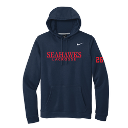 CSH Lacrosse Nike Adult Club Fleece Sleeve Swoosh Pullover Hoodie