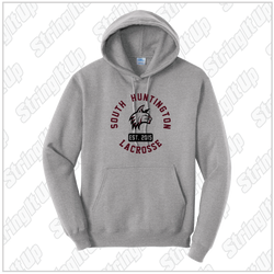 South Huntington Adult Port and Co. Core Fleece Hoodie - Grey