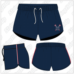 MacLax Lacrosse Throwback Lacrosse Girls Shorts w/Pockets Sublimated print