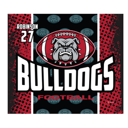 Bulldog Football Super Plush Blanket