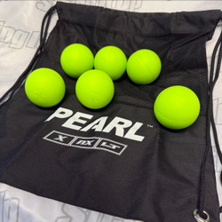 Pearl Lacrosse Balls - Optic Yellow 6 pack 