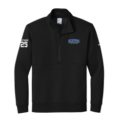 Elwood Lacrosse Nike Women's Club Fleece Sleeve Swoosh 1/2-Zip
