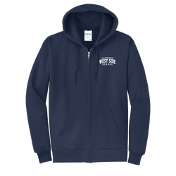West Side School Adult & Youth Port & Co™ Core Fleece Full-Zip Hooded Sweatshirt