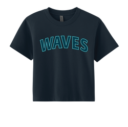 Waves Baseball Next Level Apparel® Women’s Heavyweight Boxy Tee