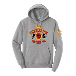 Huntington IFC Adult & Youth Port & Co. Fleece Hooded Pullover - Grey