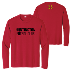 Huntington IFC Long Sleeve Youth & Adult Sport-Tek PosiCharge Competitor Tee - Red