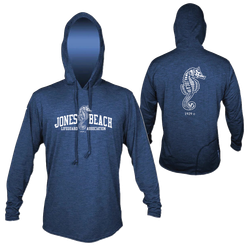JBLA -  ANETIK - Men's Low Pro Tech Hooded Long Sleeve T-Shirt - Heather Navy.
