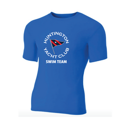 Huntington Yacht Club - A4 - Short Sleeve Compression Crew - Royal