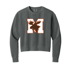 MooseLax - Comfort Colors - Lightweight Crewneck Sweatshirt - Pepper