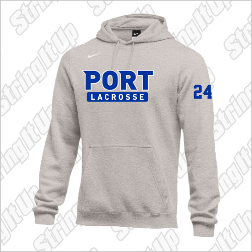 Port Washington Lacrosse Nike Club Fleece Pullover Hoodie