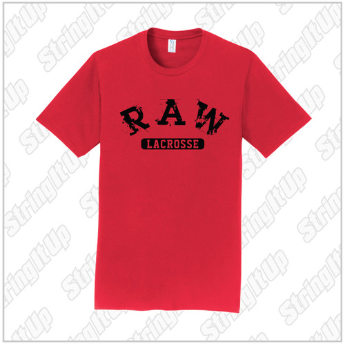 R.A.W. Lacrosse Adult Port & Company ® Fan Favorite ™ Tee - Red