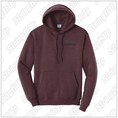 Wildcat Booster - Adult Port & Company ® Core Hooded Sweatshirt - Heather Maroon 