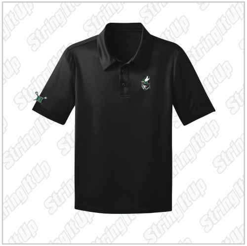 Wolf Pack Adult Port Authority® Silk Touch™ Performance Polo - Black